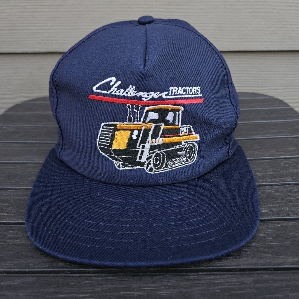 CAT Challenger Hat Vintage Caterpillar Tractors Snapback USA Made Louisville KY